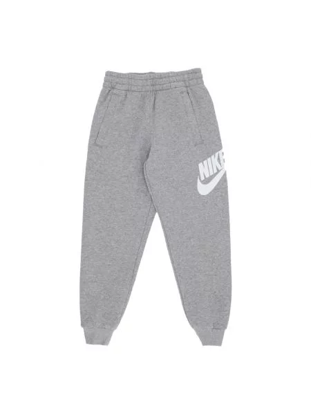 Spodnie dziecięce Nike Club Fleece dark grey heather/base grey/white szare