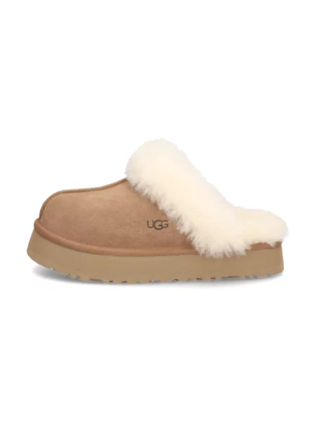 Semišové papuče UGG W Disquette hnědá