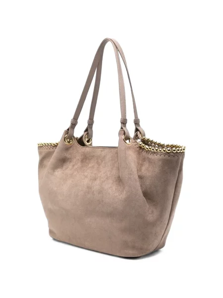 Τσάντα shopper Love Moschino σουέτ περιδέραιο