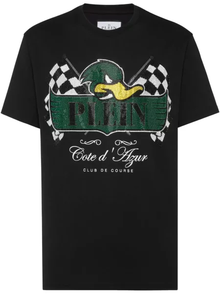 Tricou Philipp Plein cu imagine negru