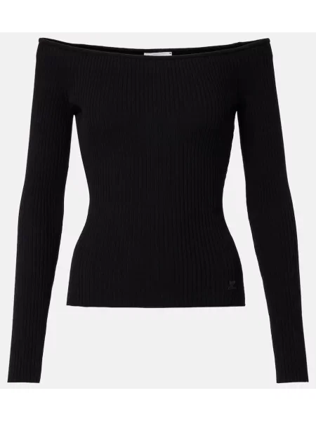 Pulover Courreges tricotate negru