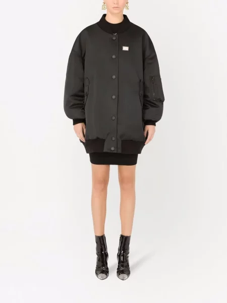 Široká bomber bunda Dolce & Gabbana černá