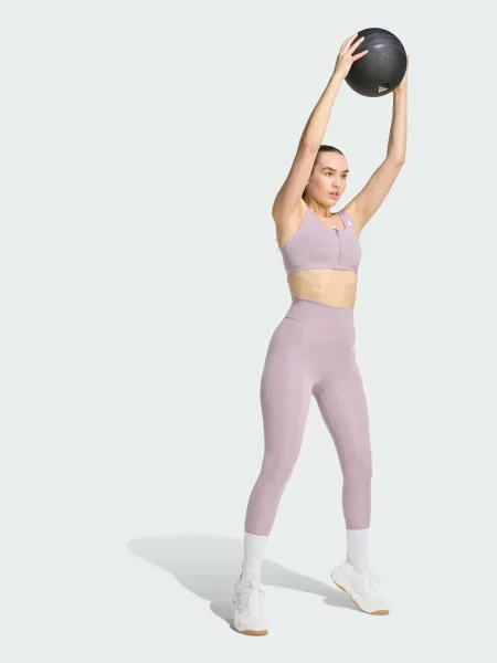Спортивный топ Adidas фиолетовый