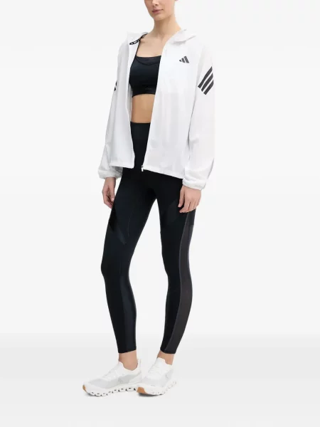Lung papuci Adidas cu mâneci lungi cu dungi albastru