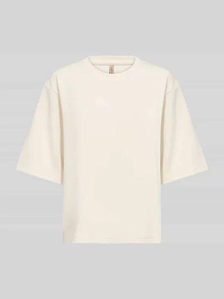 T-shirt z okrągłym dekoltem Soyaconcept beżowa