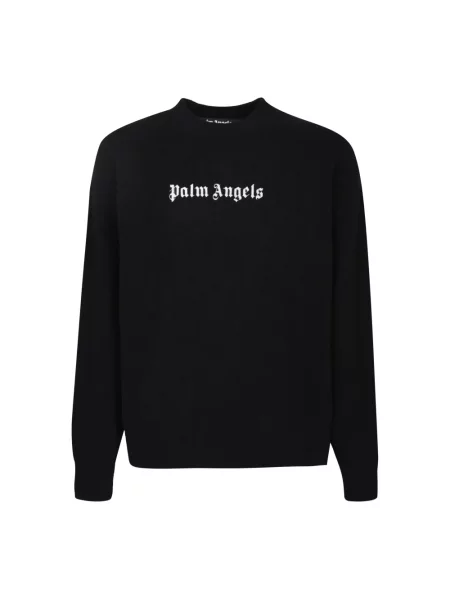 Sweter Palm Angels z logo czarny