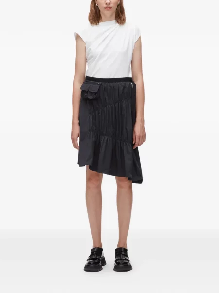 Fustă 3.1 Phillip Lim cu volane albastru