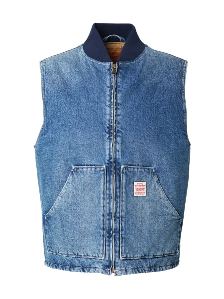 LEVI'S ® Vestă bleumarin / albastru denim / roșu alb