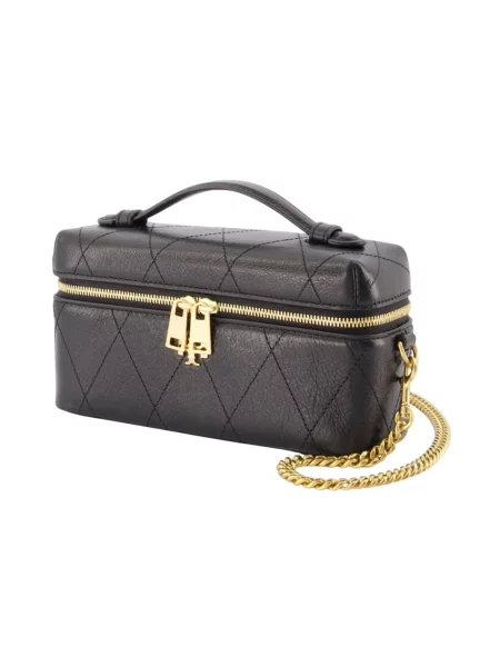 Torebka Tory Burch skórzana pikowana czarna