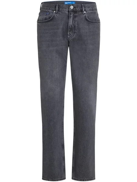 Džínsy s rovným strihom Karl Lagerfeld Jeans sivá