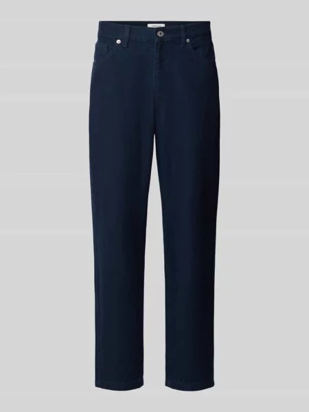 Jeansy o kroju regular fit krój tapered z mieszanka bawełny i konopi model MAURO' Selected Homme niebieski