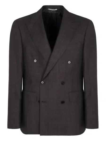 Вълнен костюм костюм Canali кафяво