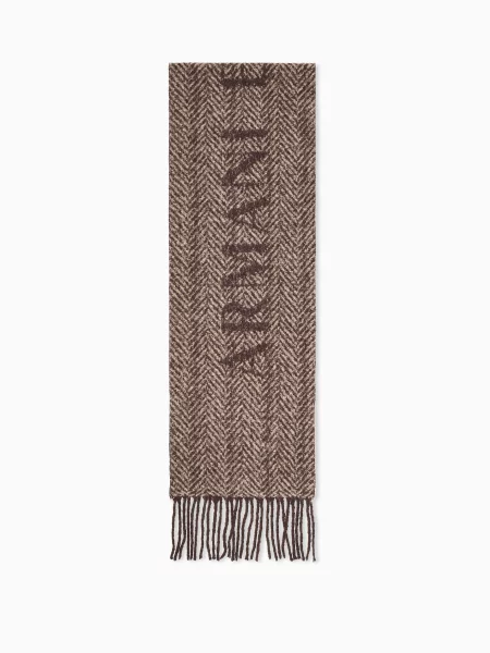 Armani Exchange Шарф коричневий