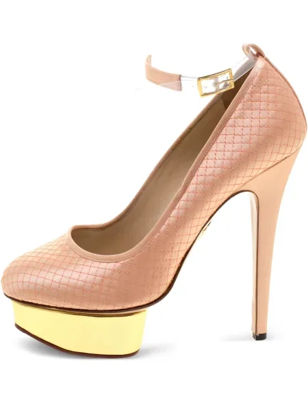 Pantofi cu toc Charlotte Olympia cu platformă portocaliu