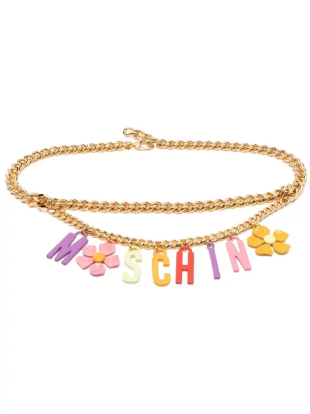 Cu centură curea Moschino cu model floral