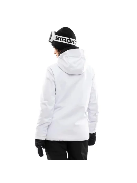 Kurtka snowboardowa Sporty zimowe Siroko Nevelgeist biała