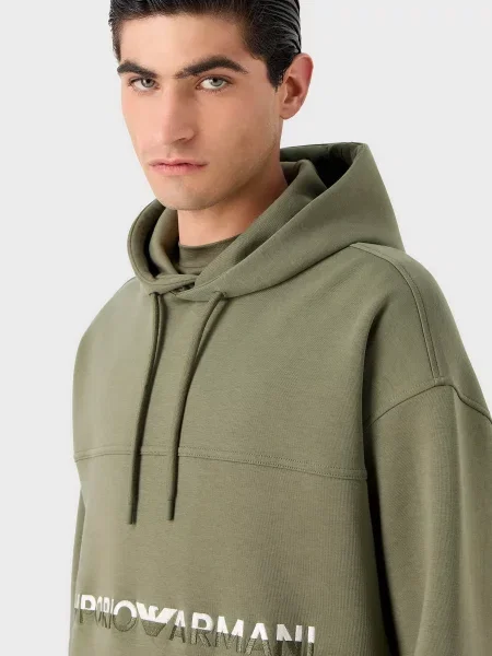 Худи Emporio Armani зеленое