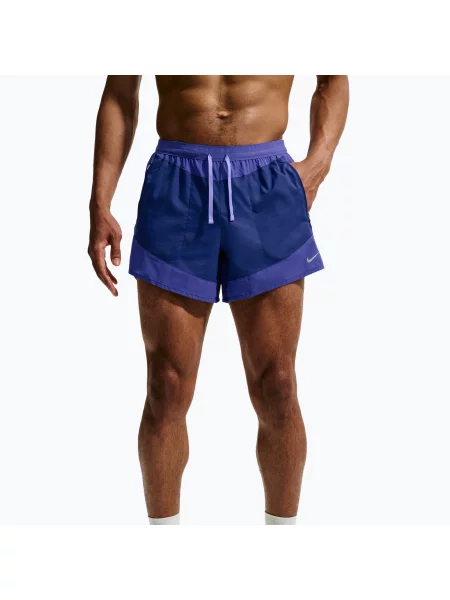 Férfi futóshort Nike Stride Dri-Fit Brief-Lined 5" deep royal blue/lapis. Méret: S kék