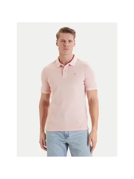 Guess Polo Slim Fit πορτοκαλί