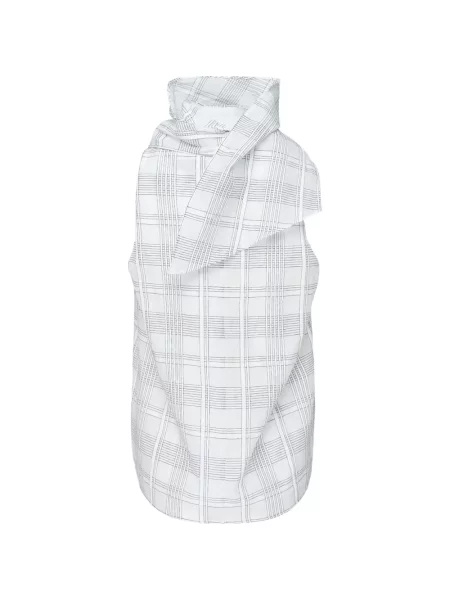 Top Rag & Bone în carouri cu imagine alb