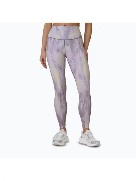 Легінси для тренувань 4F Solar Punk FNK light yellow allover жовті