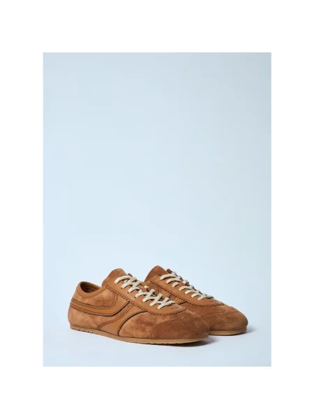Sneakersy Dries Van Noten zamszowe brązowe