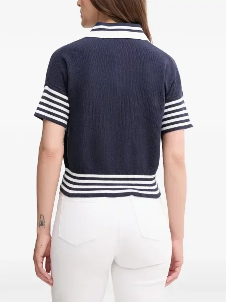 Pulover Benetton cu broderie albastru