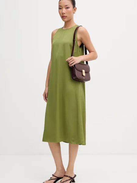 Marc O'Polo rochie de vară din vâscoză verde