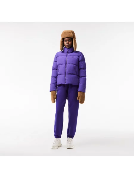 Lacoste Spodnie Dresowe Cotton Jogger fioletowe