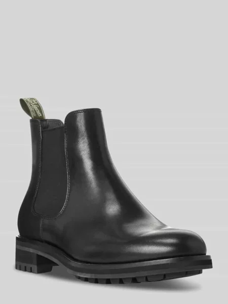 Buty chelsea z elastyczną wstawką model ‘BRYSON’ Polo Ralph Lauren czarne