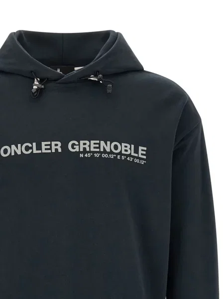Džemperis su gobtuvu Moncler Grenoble mėlyna