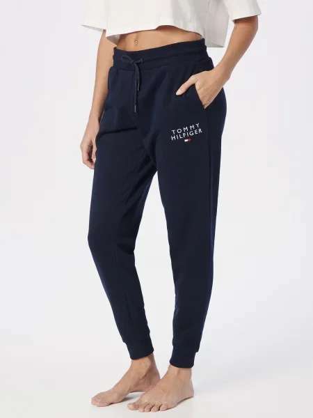 TOMMY HILFIGER Pantaloni bleumarin / roșu alb