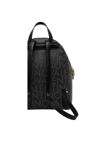 Lniana torebka Valentino Bags czarna