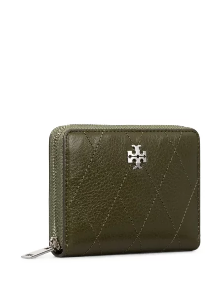 Matlasat portofel Tory Burch verde