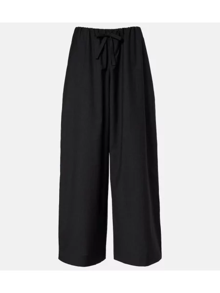Pantaloni Toteme de lână negru