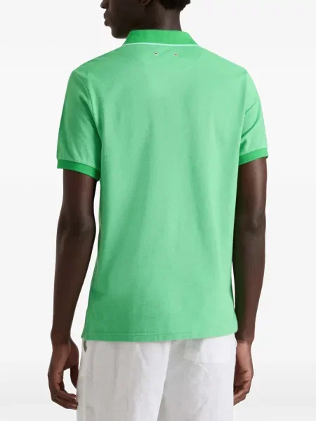 Tricou Vilebrequin din jacard cu autograf verde