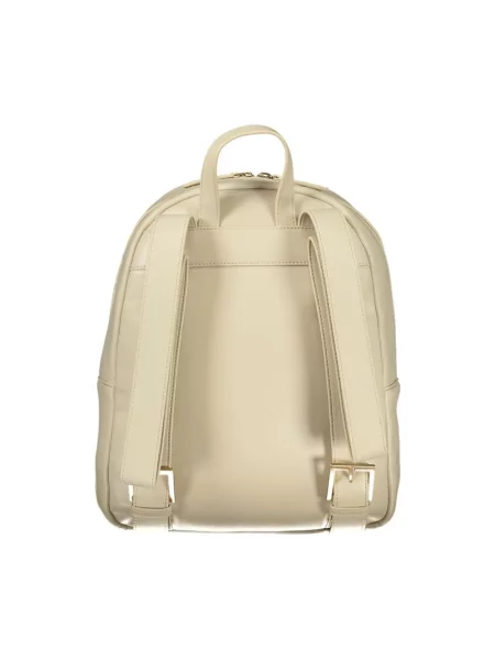 Valentino Bags plecak mały z aplikacją beżowy