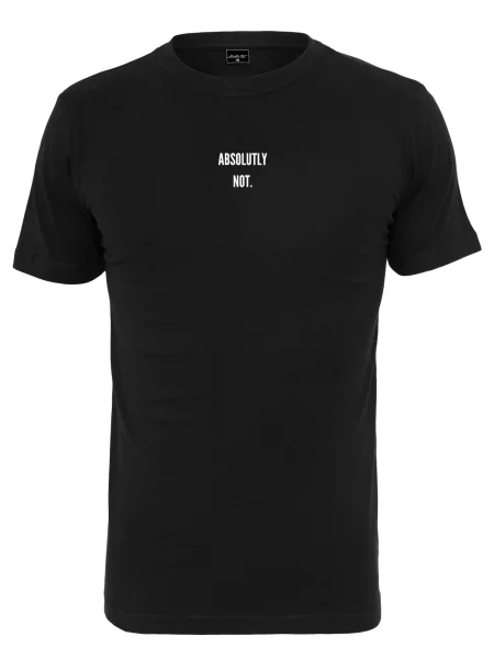 Mister Tee Tricou Absolutely Not negru alb
