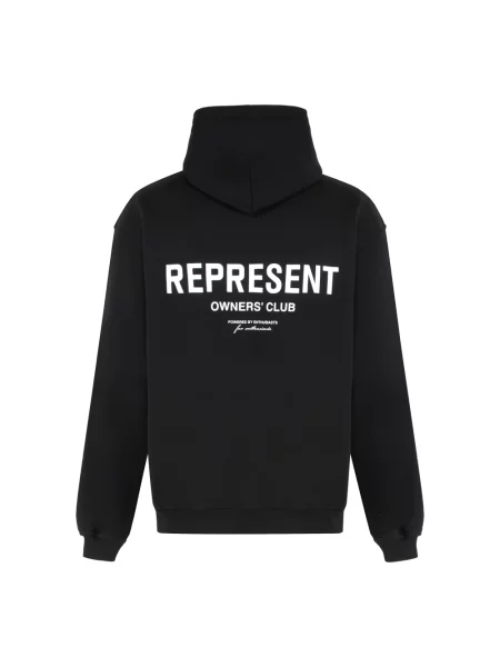 Bluza z kapturem Represent z kapturem z nadrukiem czarna