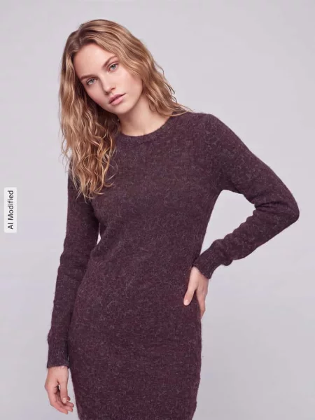 Sukienka z dzianiny z prążkowanymi wykończeniami Vero Moda