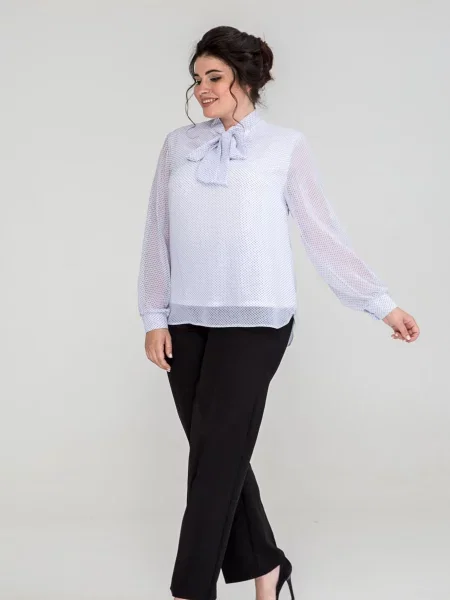 Блуза All Posa бавовна/поліестер білий