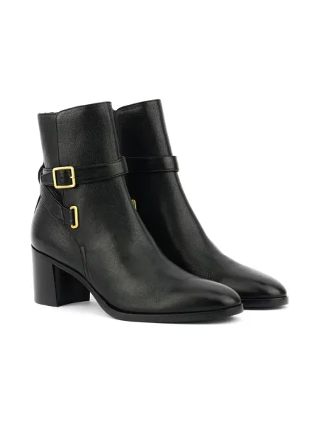 Botki Saint Laurent skórzane czarne