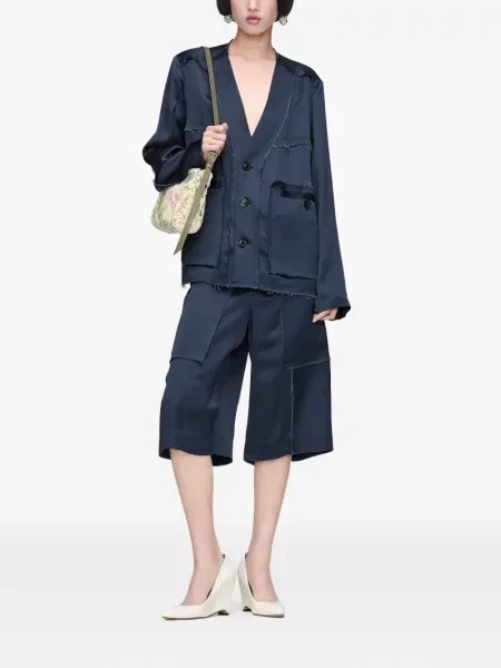 V-nyakú dzseki Maison Margiela kék