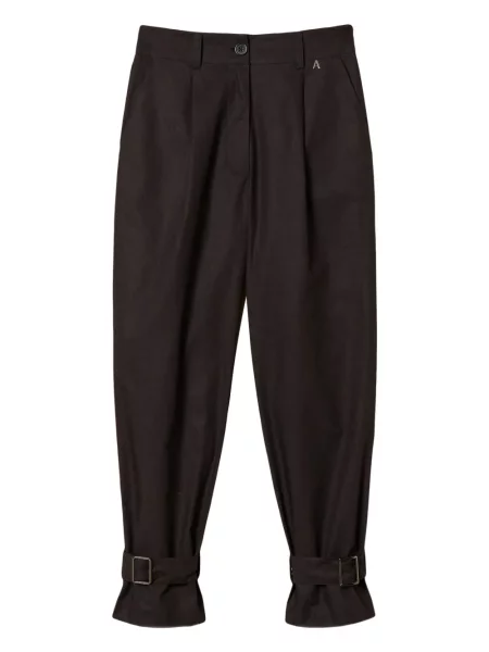 Pantaloni Twinset cu cataramă negru