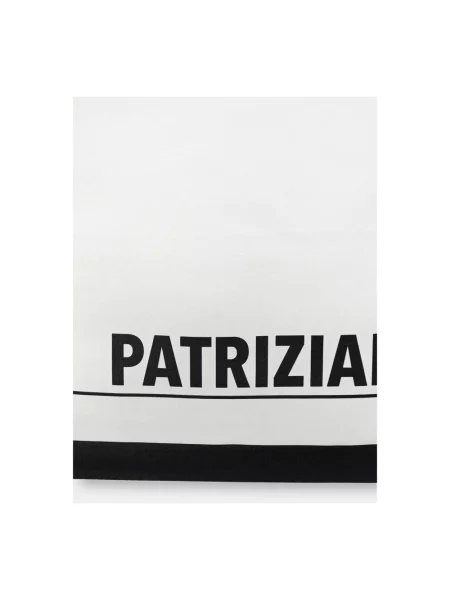 Patrizia Pepe apaszka jedwabna wzorzysta biały