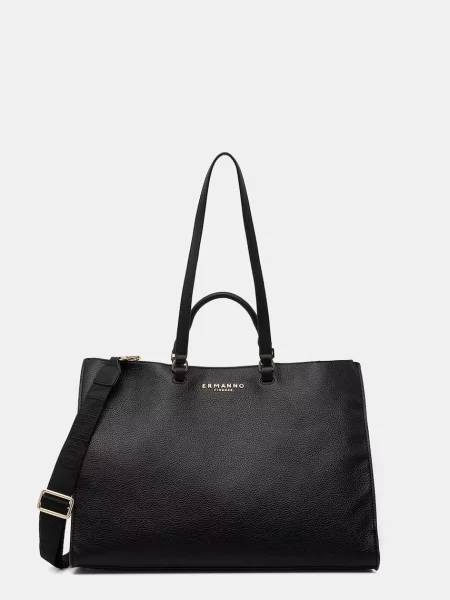 ERMANNO Firenze torebka z imitacji skóry czarna