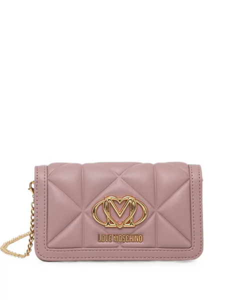 Matlasat body Love Moschino cu autograf roz