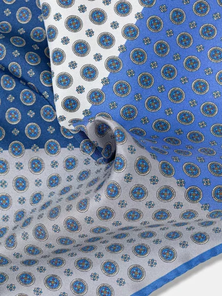 Шелковый платок Eton синий