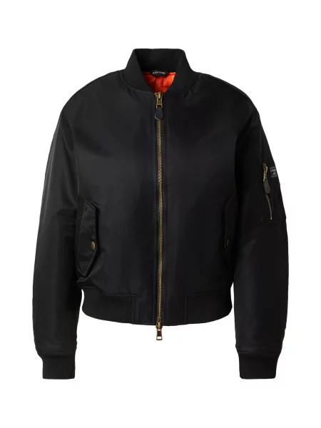 GUESS JEANS Geacă de primăvară-toamnă negru