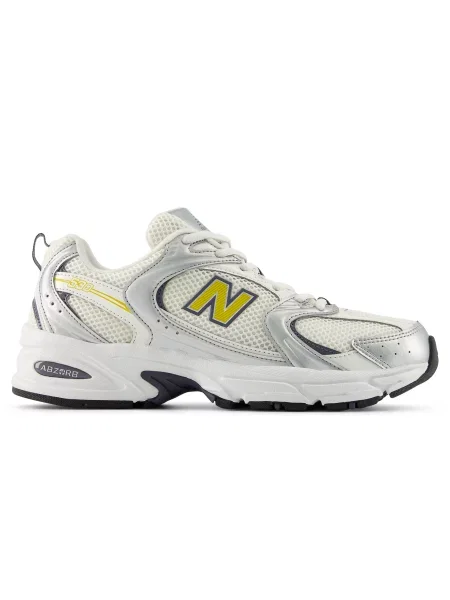 Sneakers New Balance Silver Metallic/ Sea Salt/ Apollo Gold EUR białe